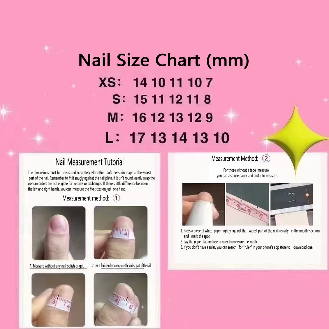 Nail Size Chart Nail Size Chart